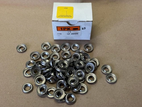 85 PCS 1/4 CUP WASHERS 18-8 SS STAINLESS STEEL image 5