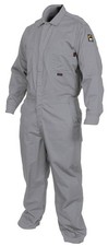 MCR Safety FR Gear - Flame Resistant FR Coveralls - Gray 100 Cotton Size XL