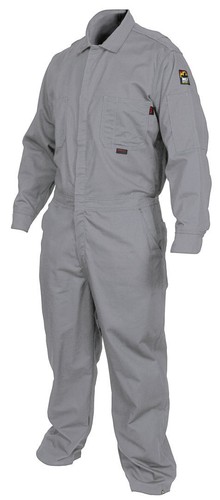 MCR Safety FR Gear - Flame Resistant (FR) Coveralls - Gray 100% Cotton Size XL