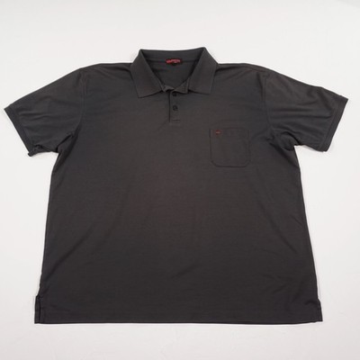 Lloyd Herren Poloshirt Gr. 3XL Anthrazit Baumwolle Kurzarm Freizeit Basic Pocket