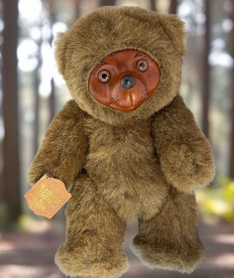 Vintage Hand Wood Art Toy Robert Raikes Teddy Bear Sherwood 5452; 12 