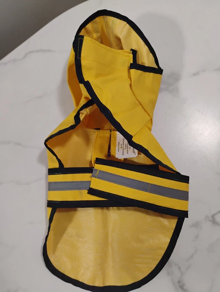 Nueva chaqueta impermeable con capucha Ethical Pet Dog talla XS 8" amarilla Foto 4 de 4