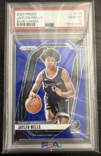 2024 Prizm Jaylen Wells BLUE CHOICE PRIZM ROOKIE CARD /49 Grizzlies PSA 10 POP 2