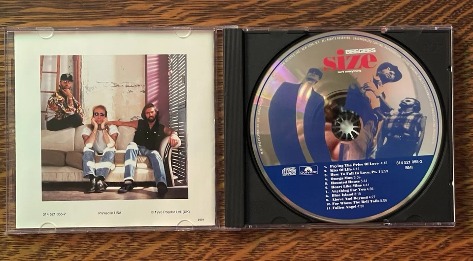 CD~ BEE GEES~ 1993~ SIZE ISN'T EVERYTHING~ GERMAN IMPORT - Image 3 of 4
