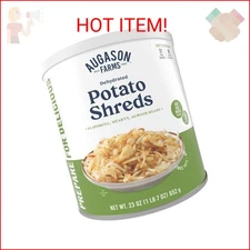 Augason Farms Dehydrated Potato Shreds Can - Gluten Free Dehydrated Survival Foo