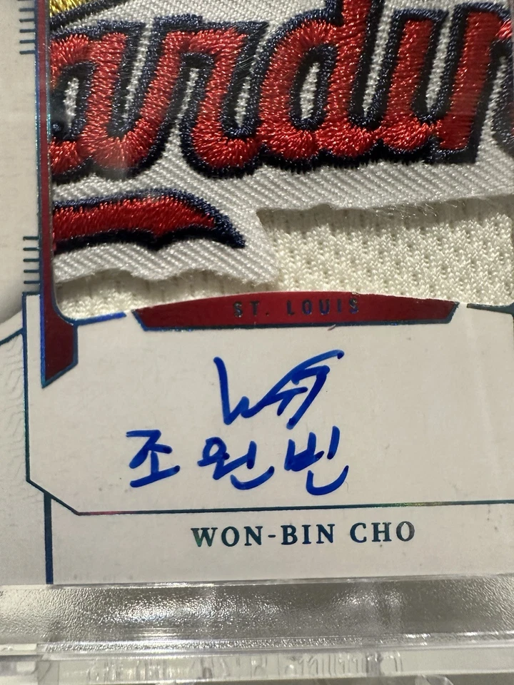 2024 National Treasures - Won-Bin Cho- 1 Of 1, Rookie, Patch Auto.  KANJI AUTO! - Image 4 of 4