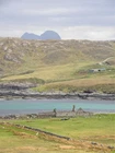 Photo 6x4 View towards the bay at Culkein A ruined cottage stands by the  c2018