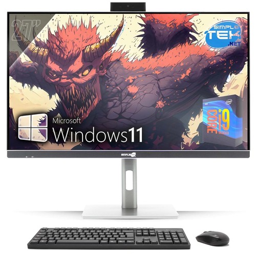 Tout en Un 27 " 4k I9 RAM 16gb SSD 480gb Rx550 4gb Windows 11 Pro PC Gaming Vesa - Afbeelding 10 van 11