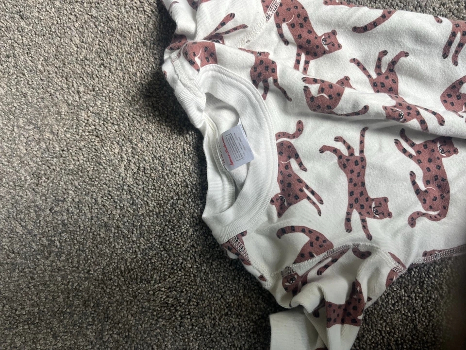 Hanna Andersson Tigre Verde Corto John PJ Set Talla 6/7 Foto 2 de 2