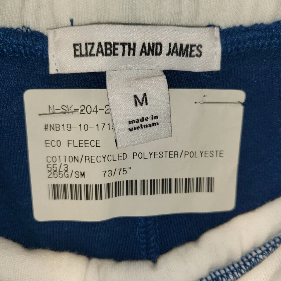 Pantalones Elizabeth & James azules para mujer cintura elástica mediana polar tiro alto Foto 4 de 4