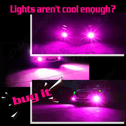 2x H11 H8 H9 Bombillas LED Rosa Púrpura Super Brillantes Luces Antiniebla Alta Potencia - Imagen 6 de 9