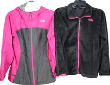 THE NORTH FACE DryVent 3-in-1 Pink/Gray Windbreaker/Soft Sweater Size Girl's XL