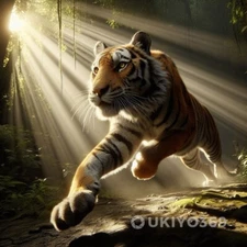 Digital Image Picture Photo Wallpaper Background Desktop AI Art Tiger Nature