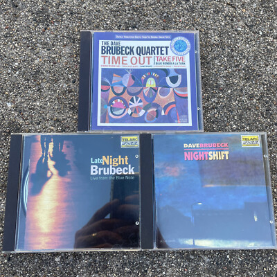 Dave Brubeck 3 CD Lot: Time Out, Late Night Brubeck LIVE , NightShift LIVE