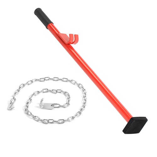 Kit de carrocería de palanca de tracción - Herramienta de reparación de alineación de parachoques panel de automóvil cadena de 6 pies, ganchos J - Imagen 10 de 13