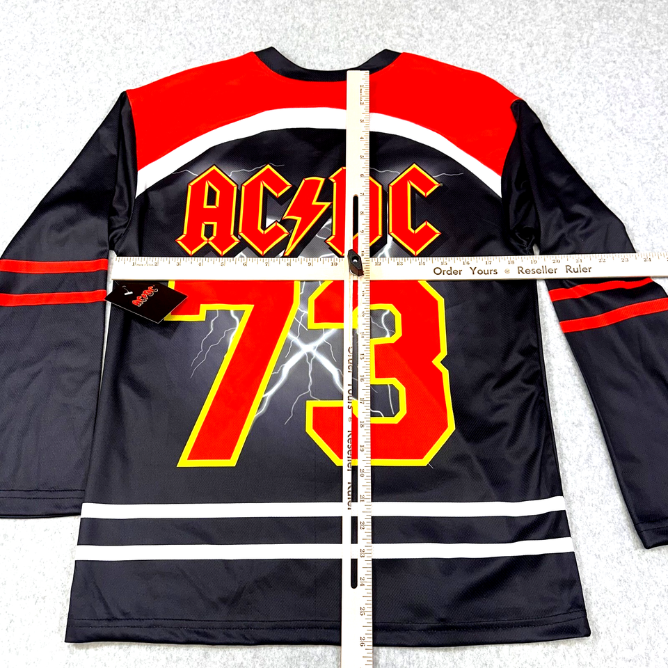 AC/DC Adult XS Double-Sided AOP Classic Rock Band Metal Tour Hockey ...