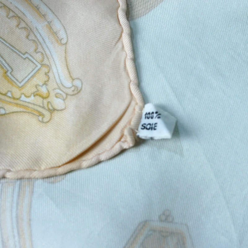 Bufanda de seda sarga vintage HERMÈS "Les Clefs" de Caty Latham en 1965 RARA 34" pulgadas Foto 4 de 4