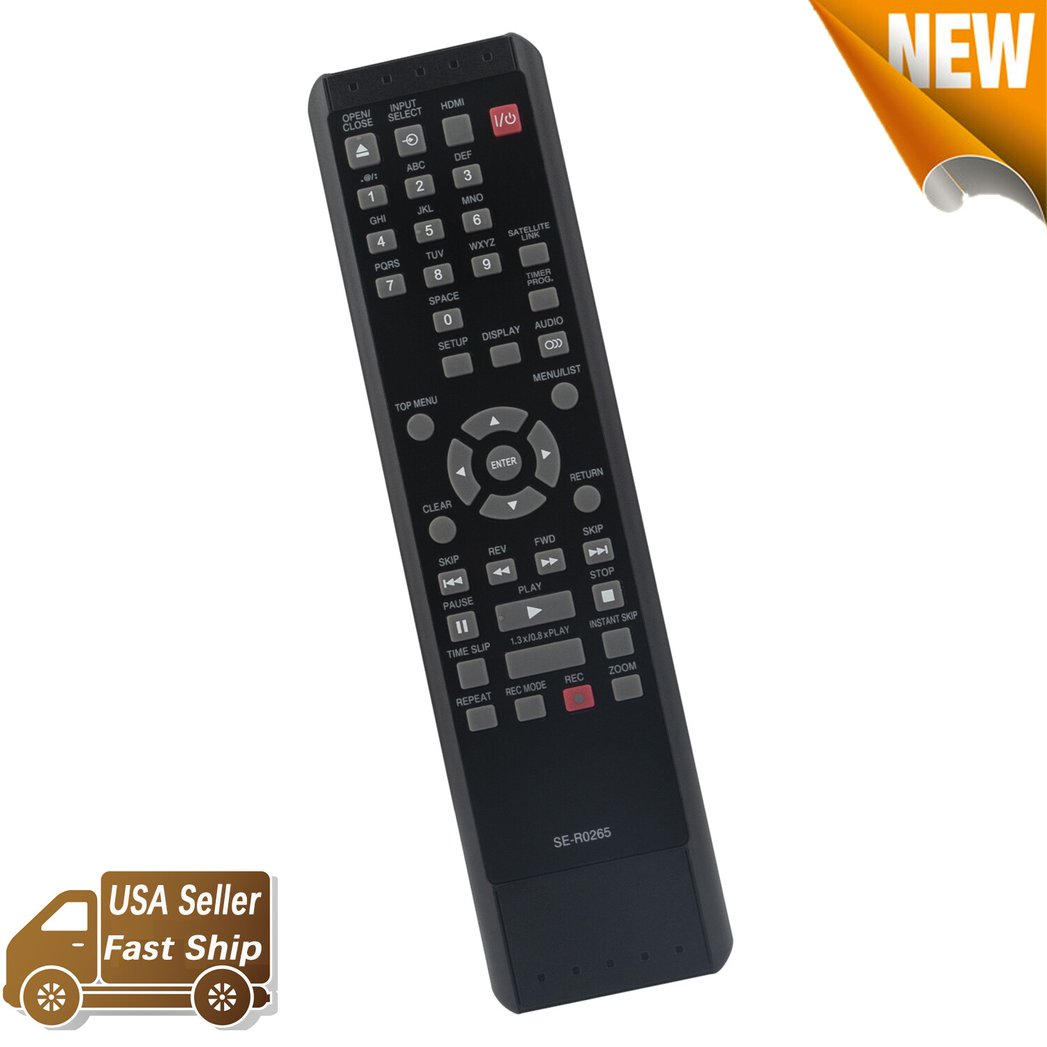 New SE-R0265 Remote Control for Toshiba DVD D-R410KU D-R420KU D-R430KU D-R400KU
