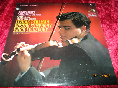 LP-Itzhak Perlman-Prokofieff / Sibelius-Concerto NO.2--D Minor-E.Leinsdorf--!--