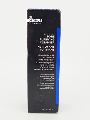 Dr Brandt Pores No More Purifying Cleanser, Eliminates Excess Oil 3.5 Oz