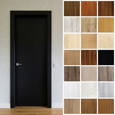 Türfolie Holzoptik 7,45 /m² Zargenfolie Türverkleidung Küche Möbel Tür DIY Folie