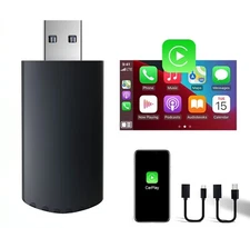 Wireless CarPlay Adapter for Apple iPhone iOS 12+ Converts Wired to Wireless Car