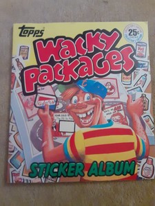 (43) 1982 Wacky Packages Sticker Album Book Topps