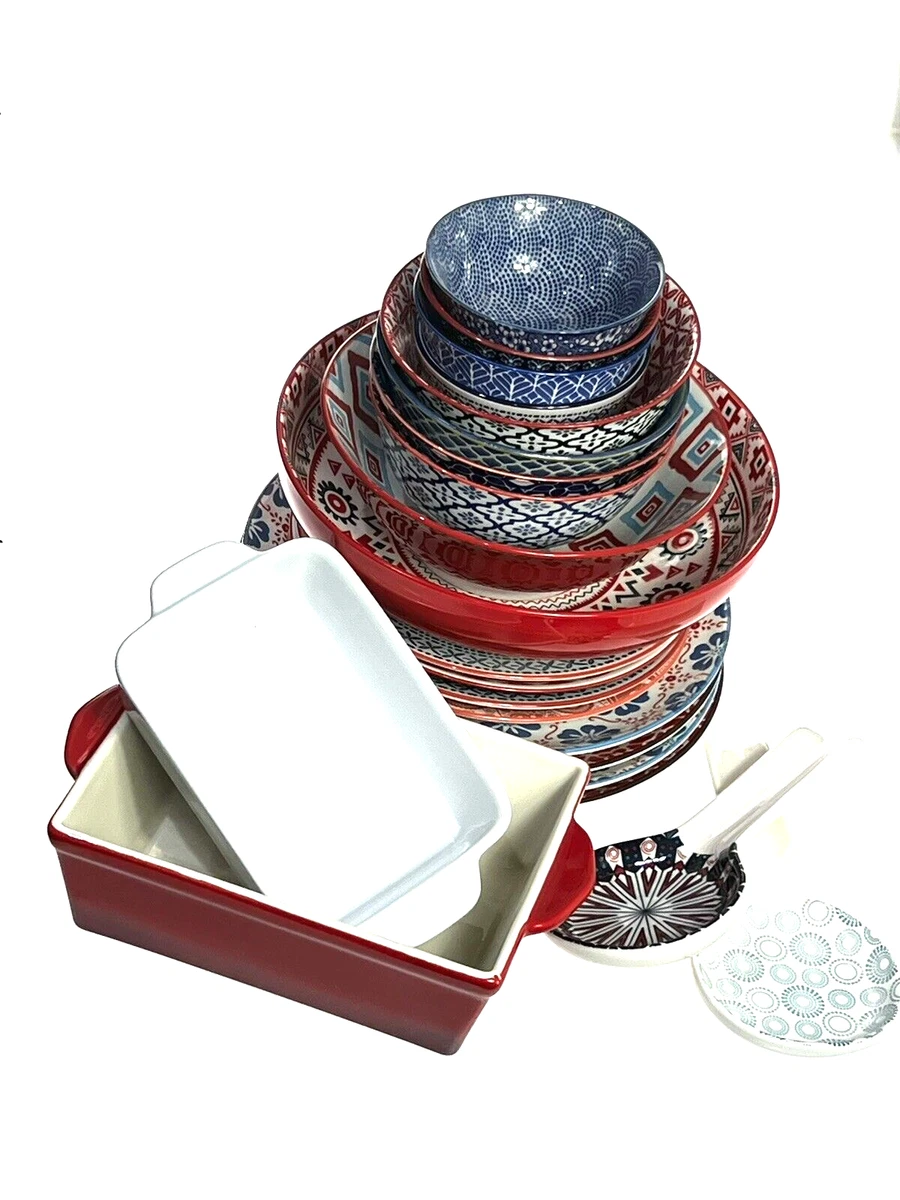 Dinner Set Of 22 Pieces Lovely Moroccan Colours And Design