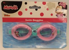 DISNEY SWIM GOGGLES "Minnie Mouse" Pink  Aqua NEW IN PACKAGE