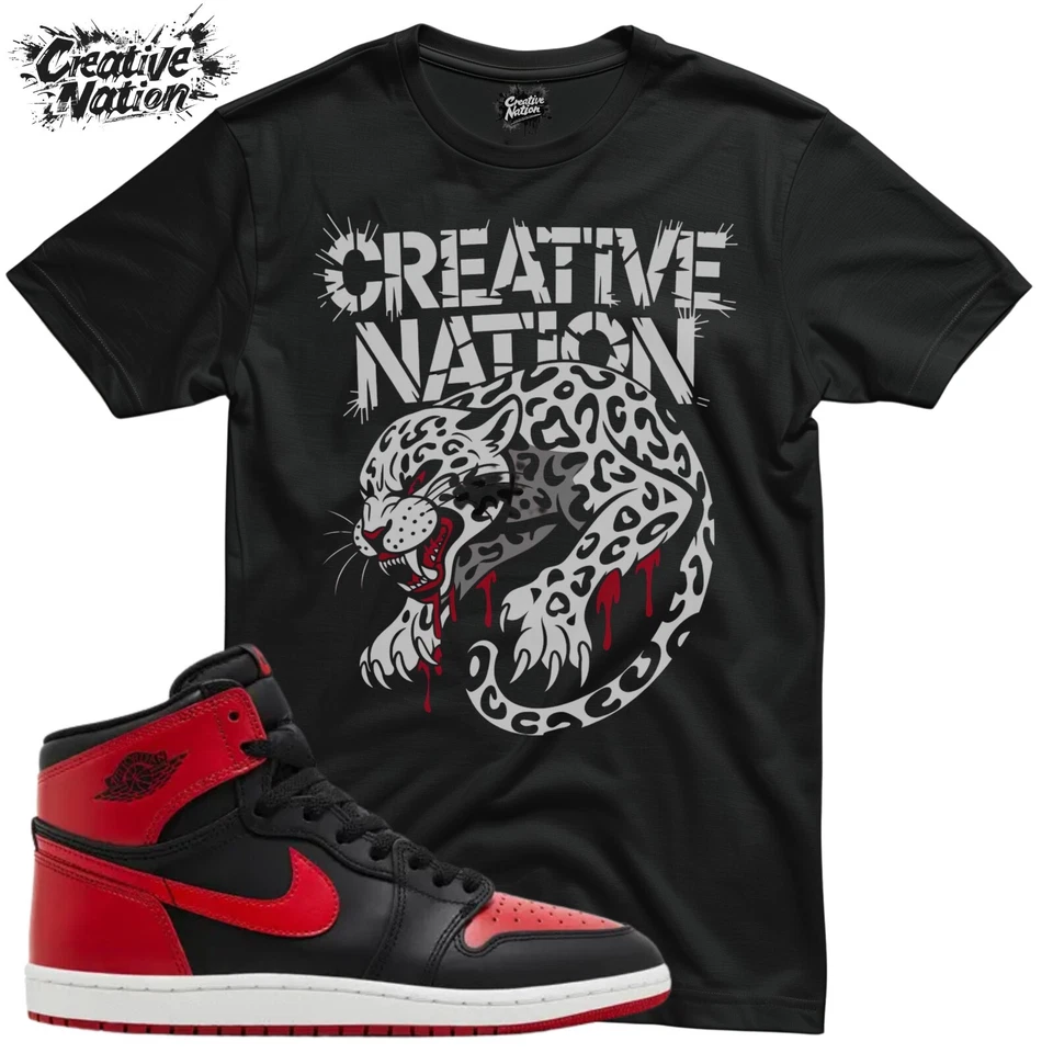 Shirt To Match Bred Unisex Tee Sneaker Shirt Leopard Shirt