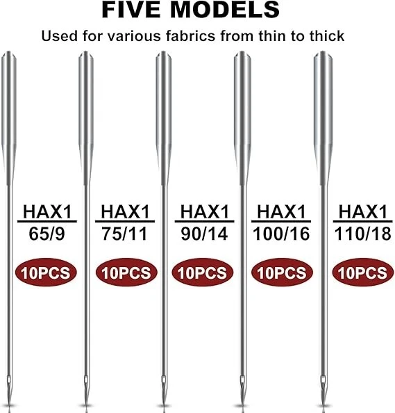 Agujas para máquina de coser Aguja universal para Singer Brother Ja Foto 2 de 4