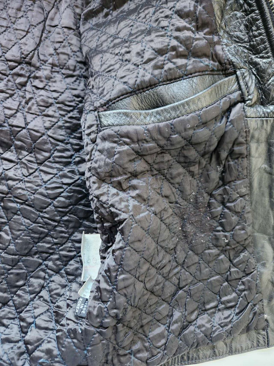 Vintage Authentic Wind Armor Men's Leather Jacket Large | eBay