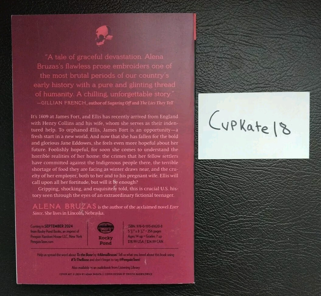 To The Bone by Alena Bruzas 9/24 Paperback NEW ARC Advance Copy