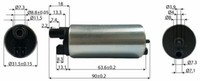 Benzinpumpe Kraftstoff Kawasaki KLE 650 Versys ABS 2007 2008 2009 2010