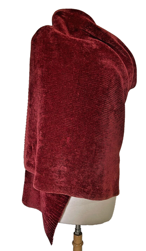 Rust Orange Velour/Chenille Throw - Picture 5 of 7