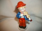 Vintage Boy Playing Violin Figurine - 4 1/2" Tall - Made in Japan — photo 1