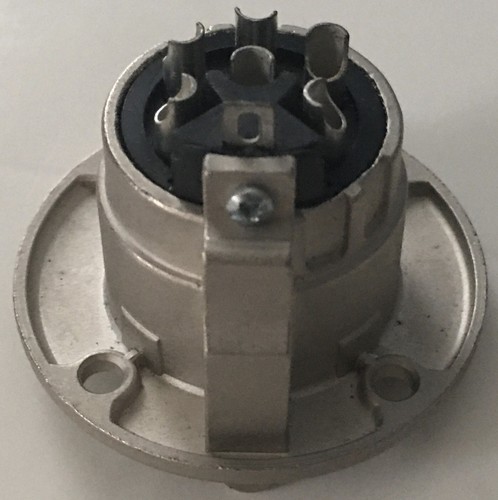 Alcatel 6-Pin Female Round Panel Mount Circular Cable Connector Receptacles (2) - Picture 4 of 5