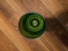 Vintage Green Glass with suspended bubble in base — photo 3