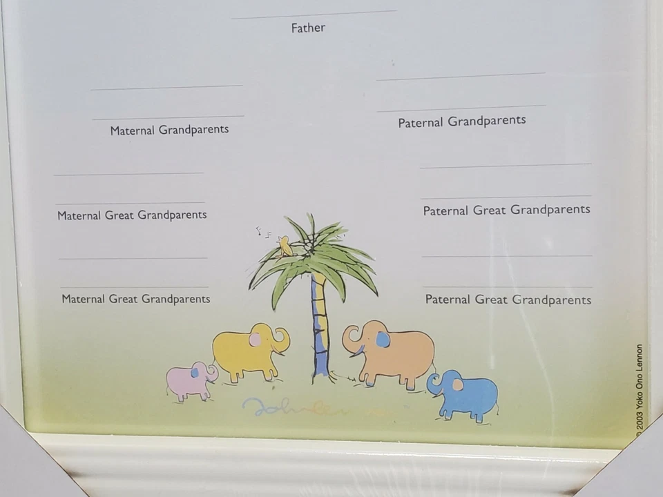 Decoração de parede para quarto de bebê lembrança árvore genealógica amor real Carters John Lennon - Imagem 4 de 4