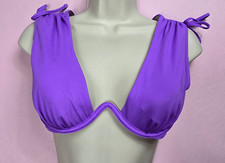Shade Shore Purple Underwired Bikini Top 36B
