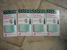 New ! 4 X 20 counts Plackers Gentle Piks Gently Removes Food & Plaque 