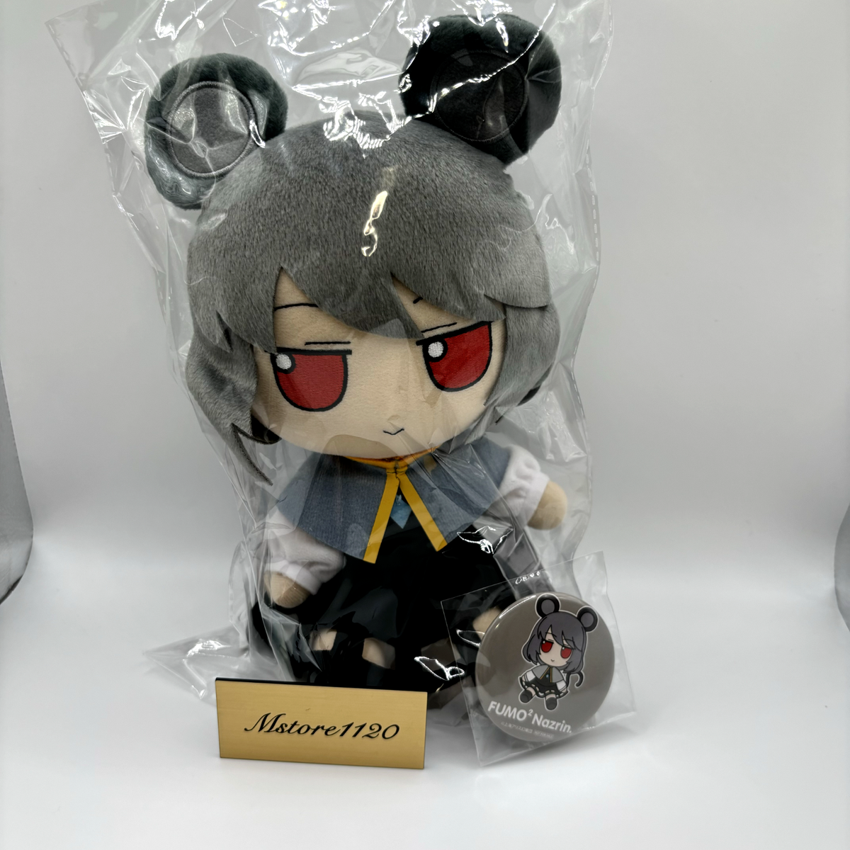 東方 ふもふも 91 ふもふもなず。 Fumofumo Naz. Nazrin Touhou Project Plush Doll Fumo Fumo Naz Nazrin Series 91