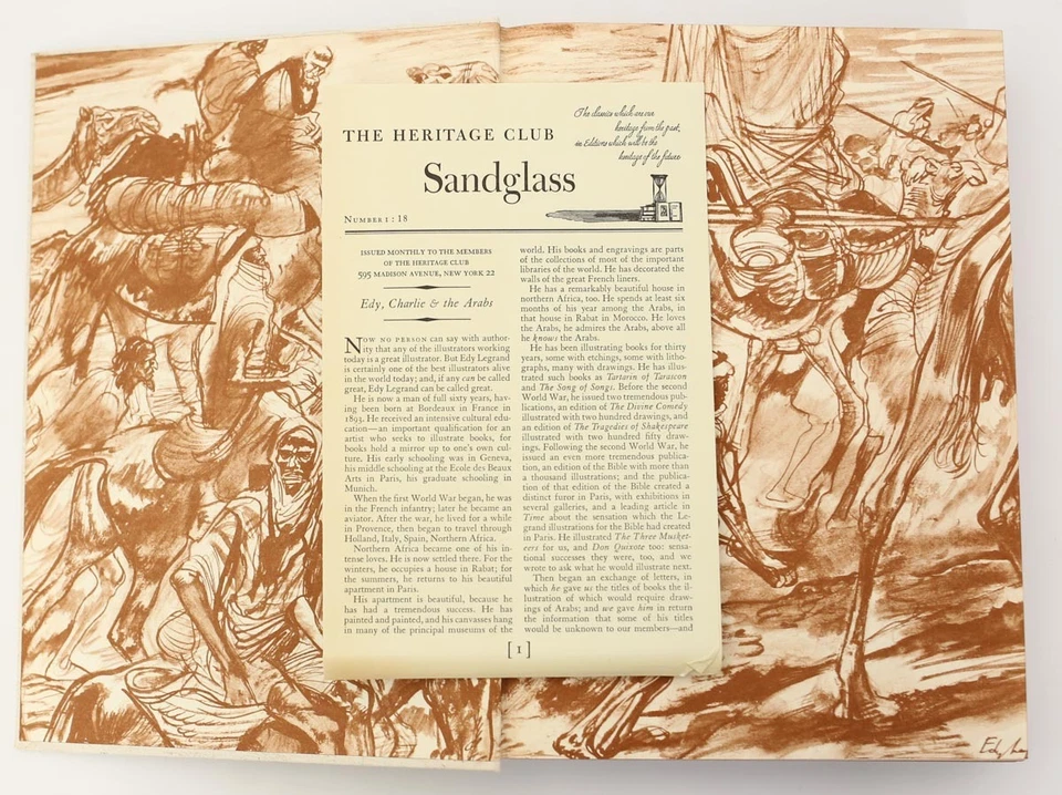  Charles M. Doughty 'Travels in Arabia Deserta’ The Heritage Press, 1953 1st Ed - Image 4 of 4