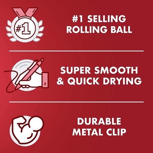 Precise V5 Stick Liquid Ink Rolling Ball Stick Pens, Extra Fine Point (0.5mm) As - 第 3/5 張圖片