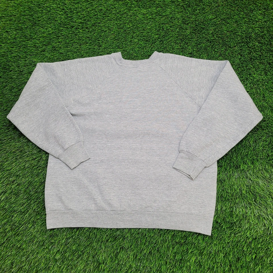 Vintage Funny Pig Sweatshirt Womens Large 21x22 Boxy Gray - Image 3 of 4