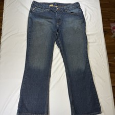 Carhartt Women  s Blue Denim Straight Jeans Cotton Regular Fit 5-Pocket Design