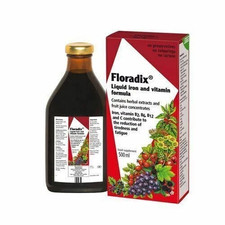Floradix Liquid iron and vitamin formula - 500ml  PACK OF 1 TO 8 
