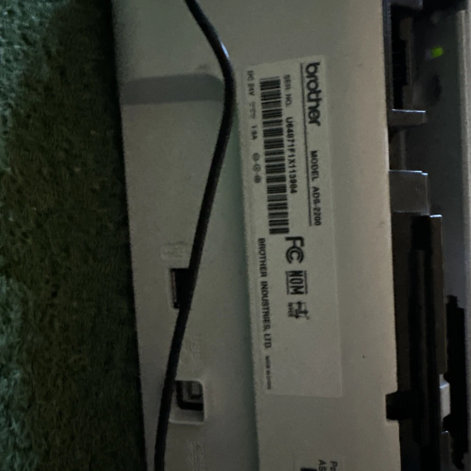 Brother ADS-2200 Color High Speed Sheetfed Scanner No Feed Tray - Image 4 of 4