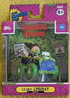 Topps Garbage Pail Krashers: LEAKY LINDSAY In SNOTBOX Krasher Car with Card New