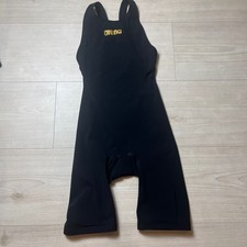 Arena Powerskin Carbon Air 2 Open Back Racing Swimsuit Black Gold US 22